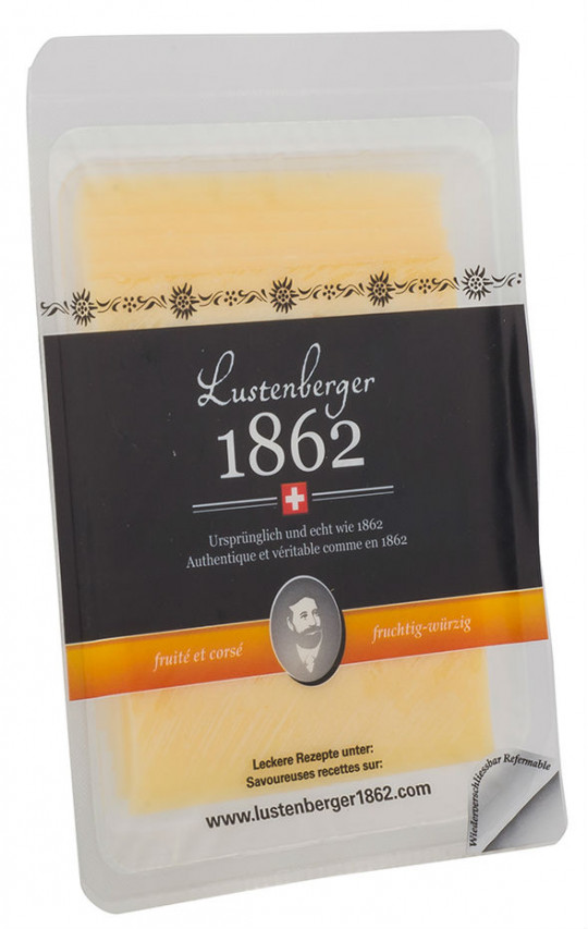 110Г СЫР ФРУКТОВО-ПРЯНЫЙ в нарезке Lustenberger 1862