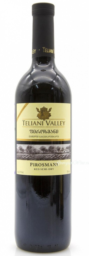 Вино Teliani Valley Пиросмани красное полусухое 12,5% 0,75 л. (Грузия)