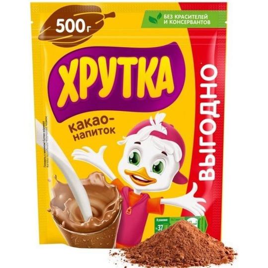 КАКАО НАПИТОК БЫСТРО РАСТВОРИМЫЙ ХРУТКА  500ГР