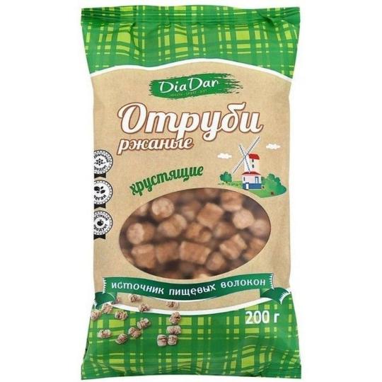 Отруби Диадар хрустящие Ржаные, 200 г.