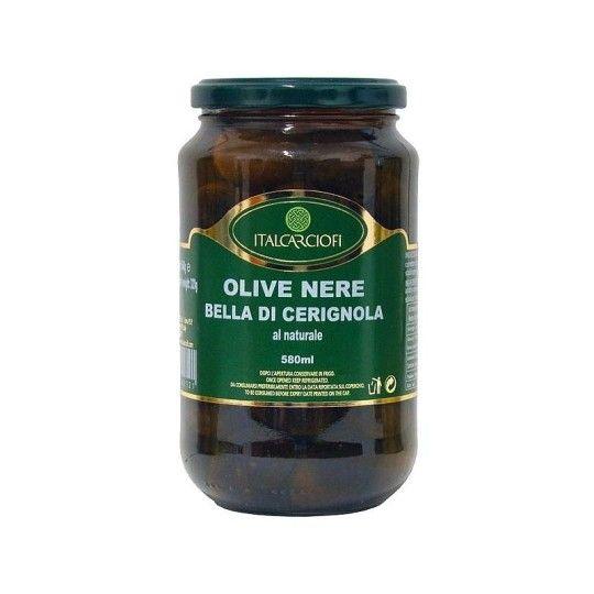 ItalCarciofi Оливки Гигантские Черные  580 мл.