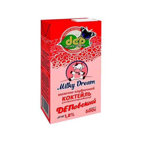Коктейль DEP Milky Dream молочно-клубничный 480 мл