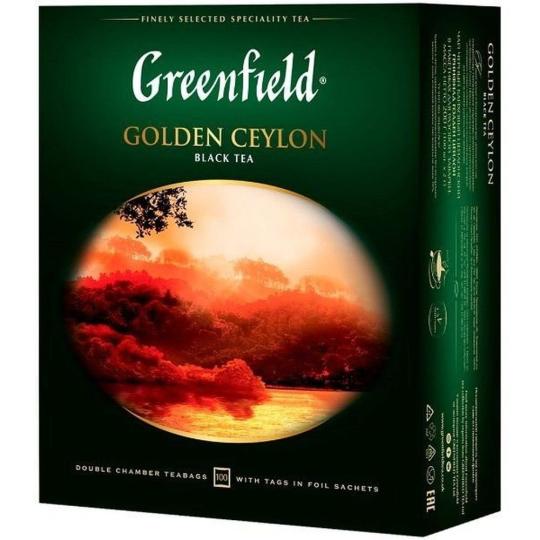 GREENFIELD|чай черный  "GOLDEN CEYLON" 100г