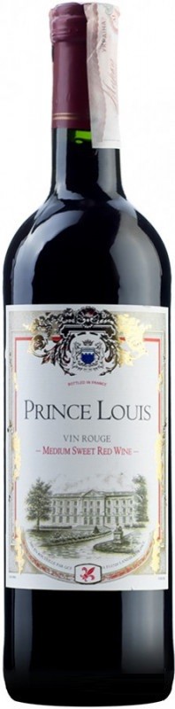 Вино Prince Louis medium sweet red wine красное полусладкое 0,75 л. (Франция)