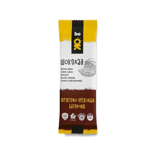 БАТОНЧИК BIO ELITE ШОКОЛАД ФРУКТОВО-ОРЕХОВЫЙ 30ГР