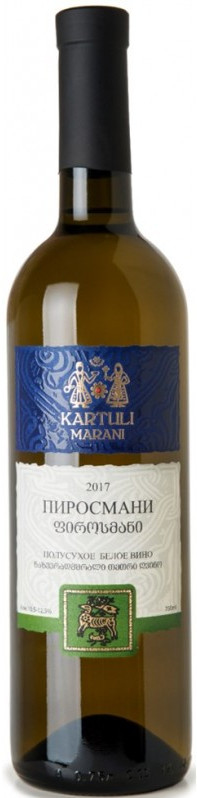 Вино белое Kartuli Marani Пиросмани полусухое 0,75 л (Грузия)