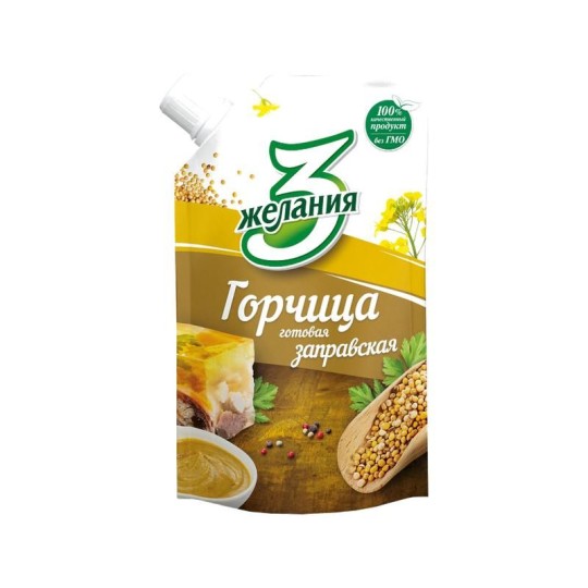 Горчица готовая заправская 3 желания 140гр