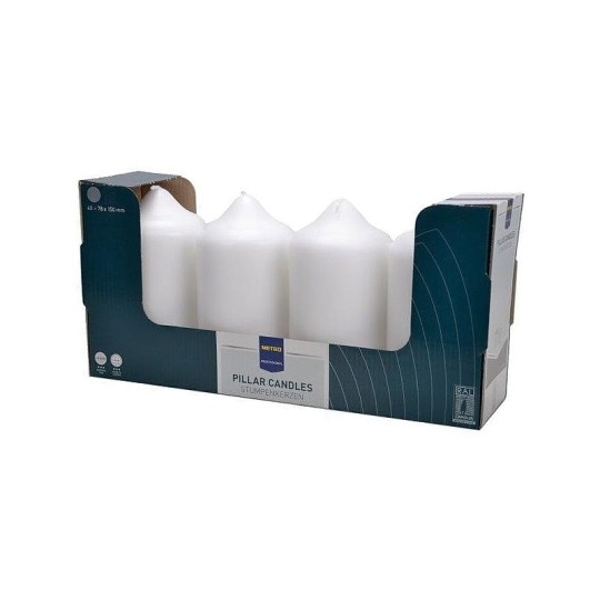  СВЕЧИ METRO PROFESSIONAL СТОЛБИК 78X150ММ 4 шт