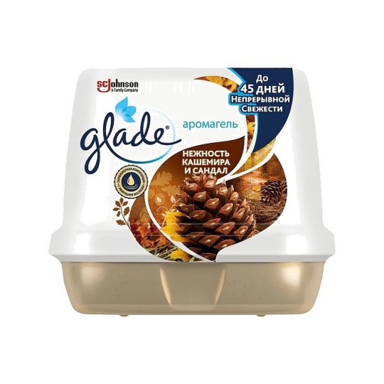АРОМАГЕЛЬ GLADE НЕЖНОСТЬ КАШЕМИРА И САНДАЛ 180Г