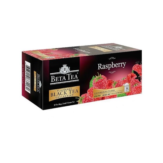 BETA TEA|чай черный малина 25 пакетиков