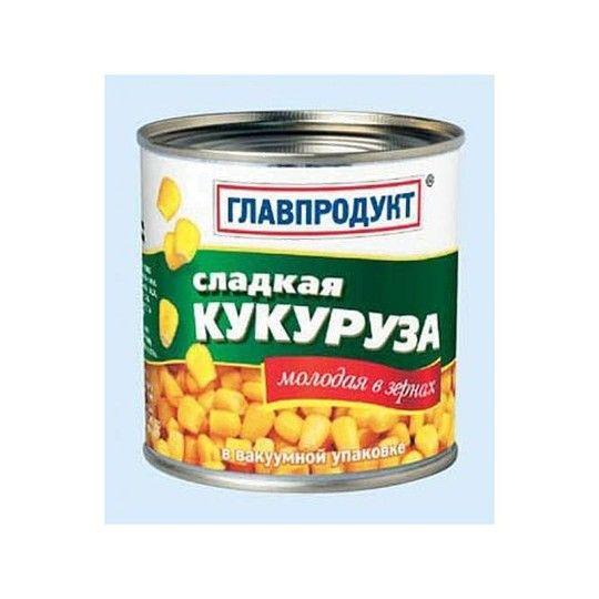 Кукуруза молодая в зернах Главпродукт 340 г