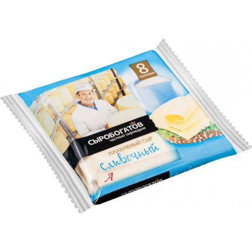 130Г Плавленый сыр Сливочный 50% СЫРОБОГАТОВ