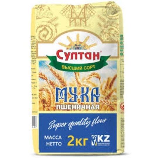Мука Sultan высший сорт, 2 кг.